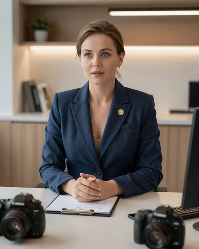 Staff member conducting personal interview at Slavic Women Dating office
